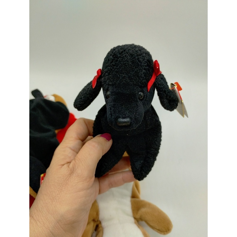 5 Ty Beanie Baby Plush Toy Vintage 90's Puppy Dog Rover Wrinkles GiGi Nanook Dob - Picture 10 of 11